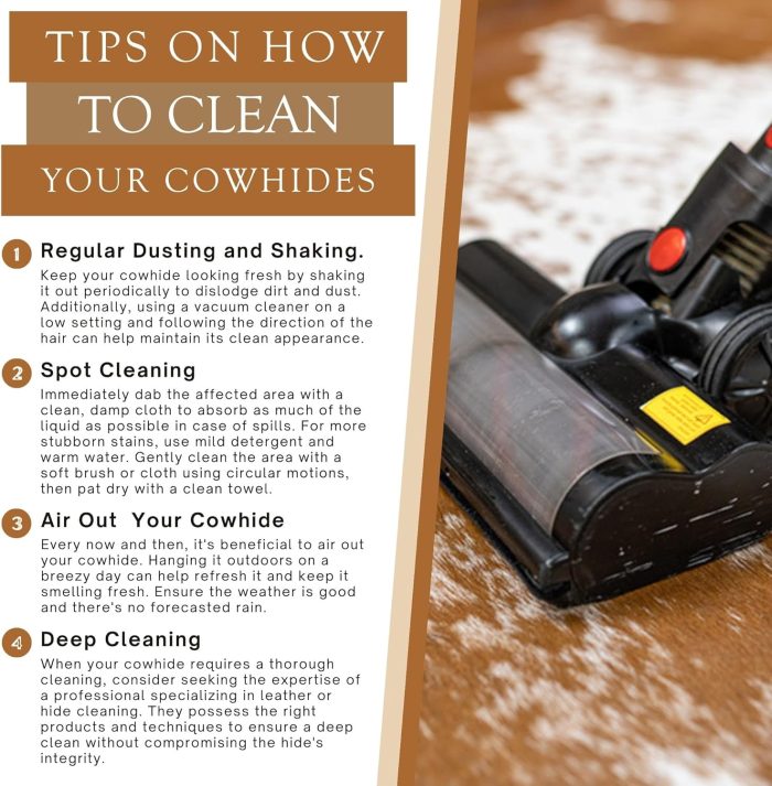 100% Genuine Tri-Colour Cowhide Rug – Brown, Black & White Modern Style Animal Skin Rug & Floor Carpet for Living Room, Bedroom, Kitchen & More