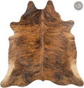 100% Genuine Brindle Reddish Cowhide Rug – Modern Style Animal Skin Rug & Floor Carpet for Living Room, Bedroom, Kitchen & More