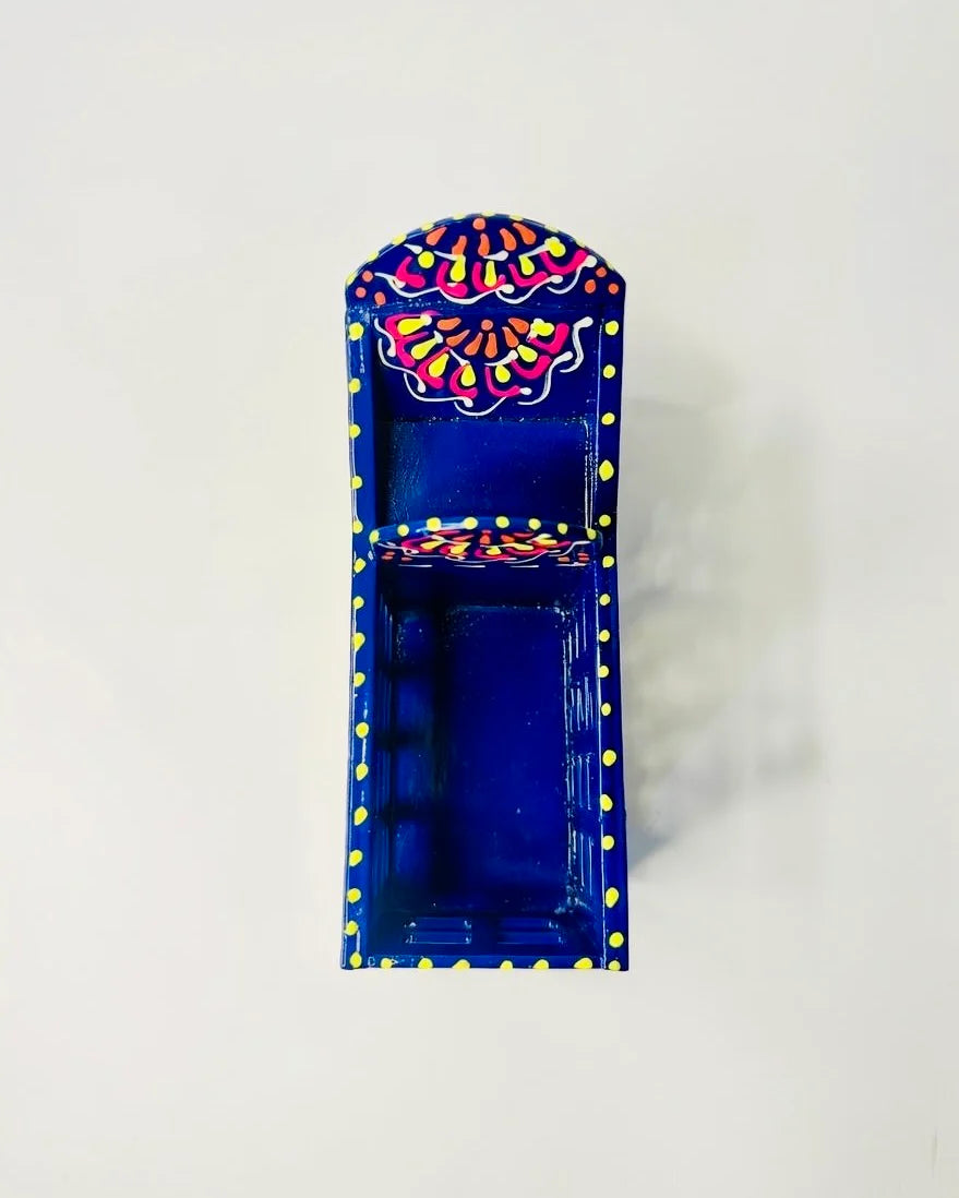 Hand-Painted Truck Pencil Holder – Blue